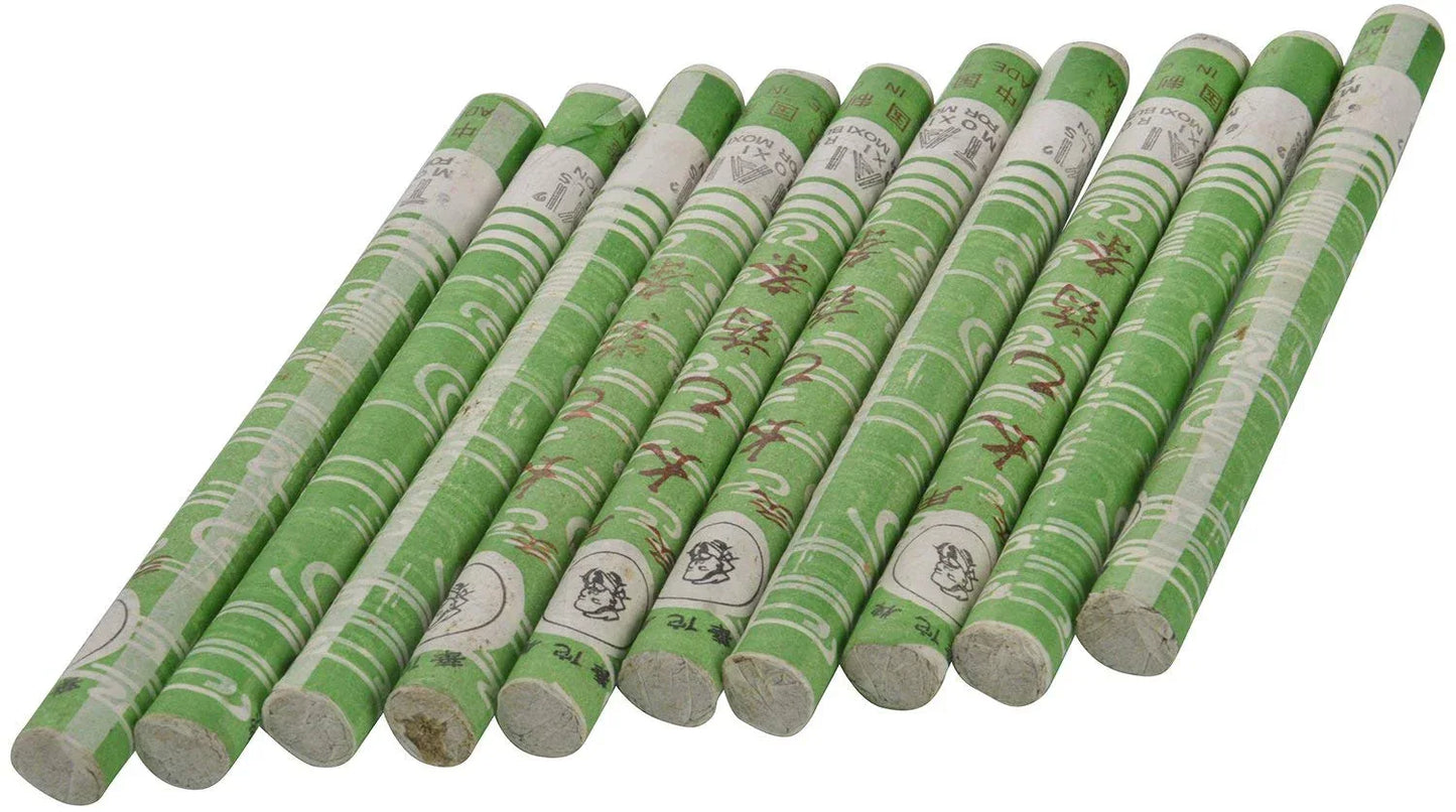 Moxibustion moxa sticks, green paper-wrapped cylindrical sticks