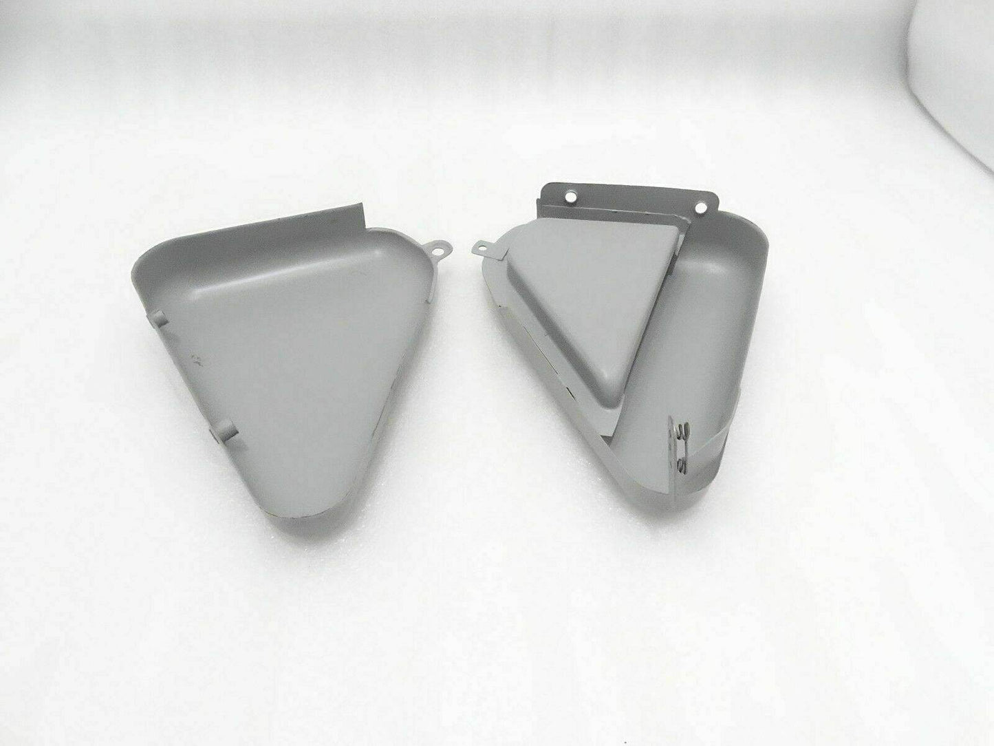 Raw Steel Side Panels covers for Norton Commando side panels, designed for aftermarket customization