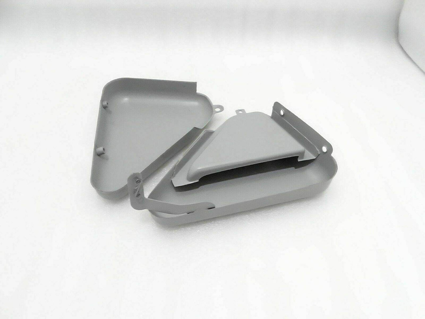 Raw Steel Norton Commando side panels covers for custom motorcycle projects