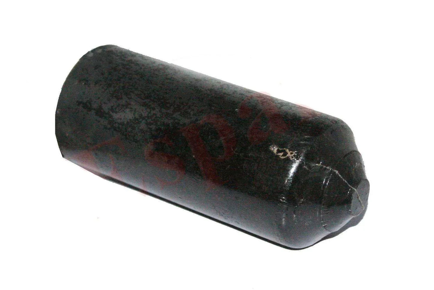 Lube oil filter glass, cylindrical shape, durable plastic, designed for oil and filter applications in tractors