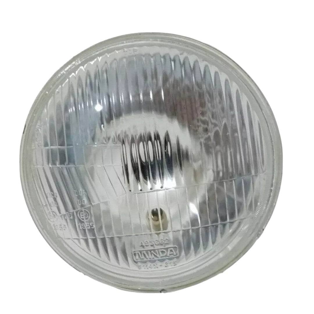 Replica Lucas Headlight 7 inch for classic vehicles with a clear lens and round design