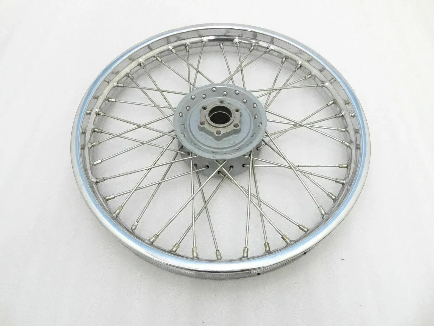 19 inch complete front wheel rim for royal enfield motorcycles with durable spokes and metal construction