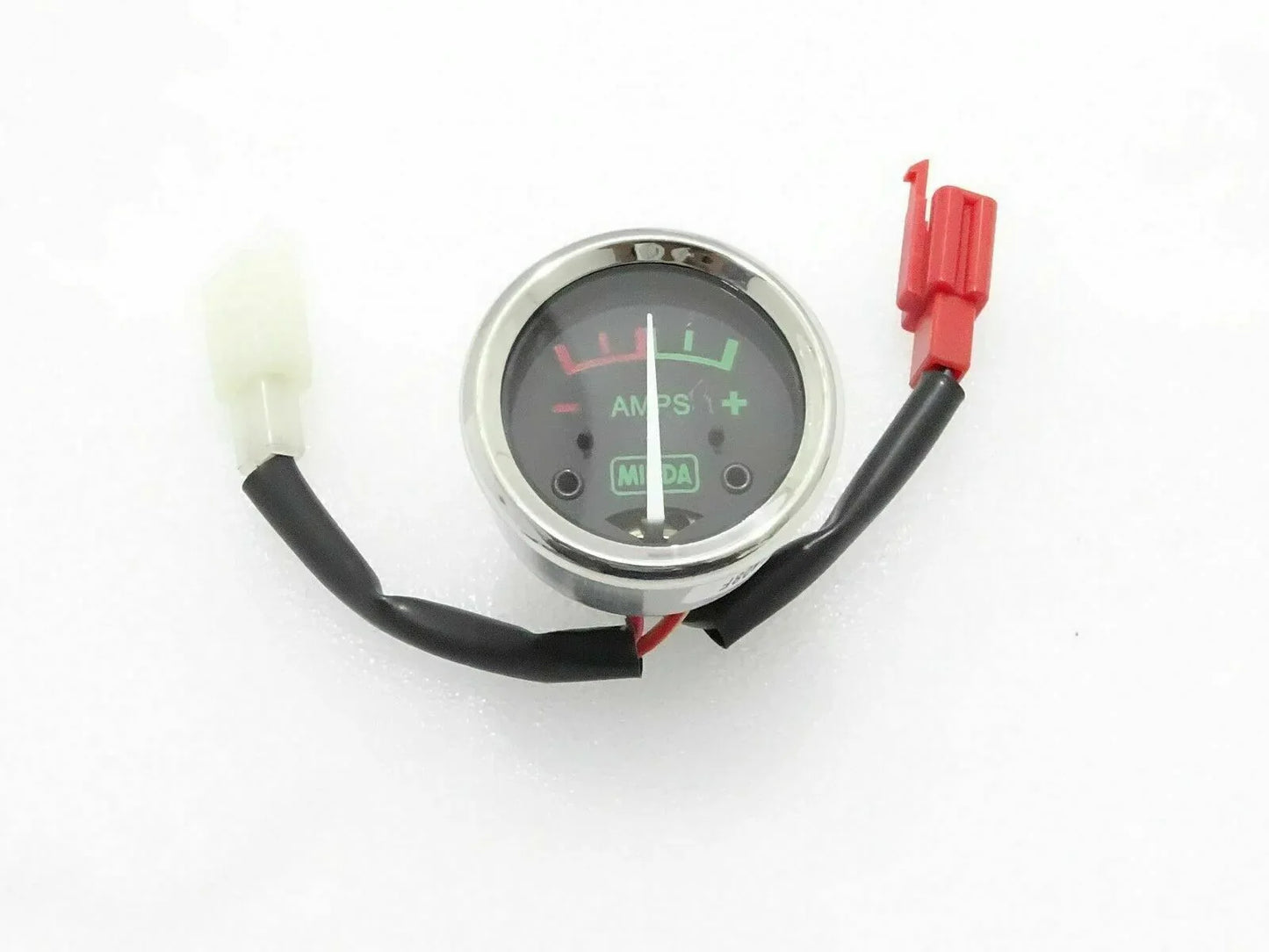 Royal Enfield ammeter gauge, 52mm, metal casing, useful for monitoring electrical current