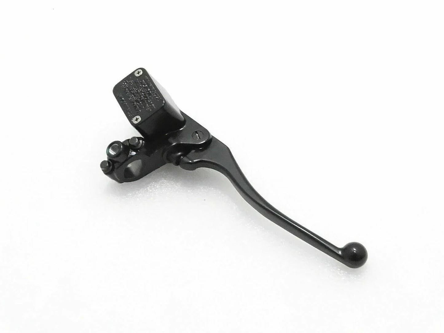 Royal Enfield master cylinder assembly, durable metal, essential for hydraulic brake system
