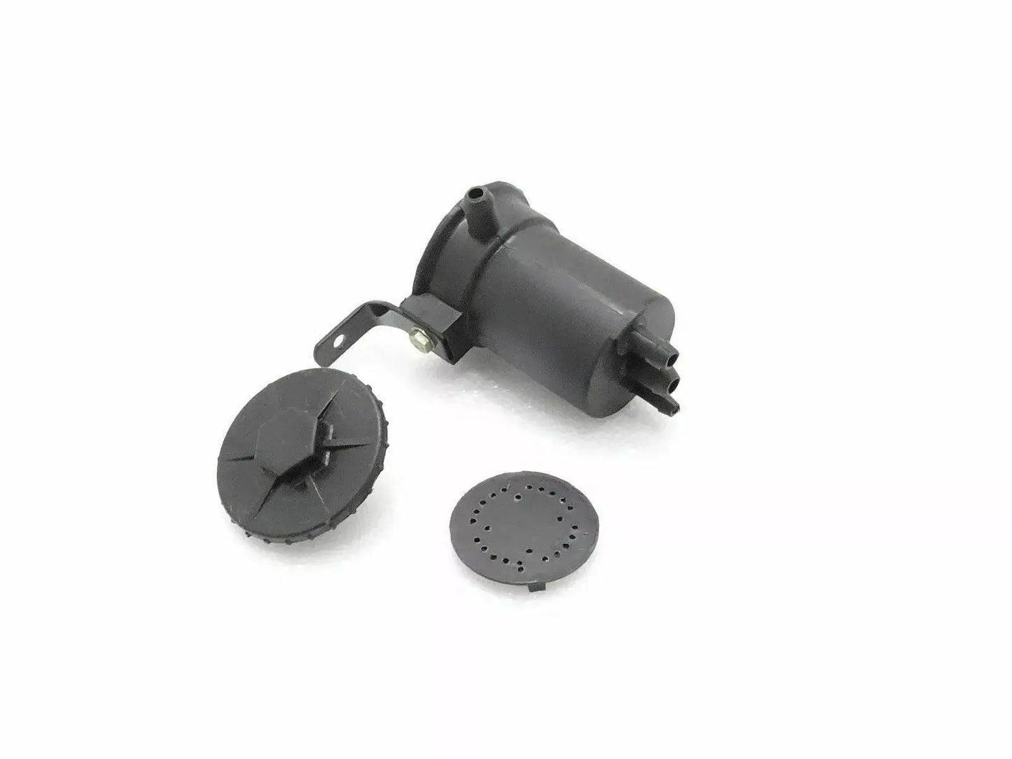 Royal Enfield breather box unit with removable cap and multiple connection points for efficient engine ventilation