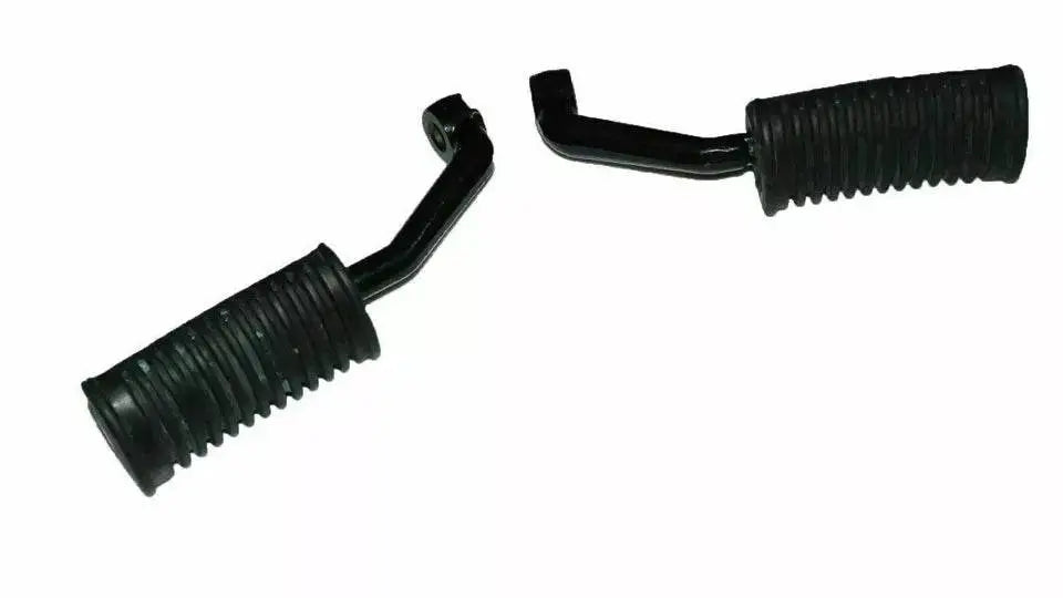 Royal Enfield Bullet Classic front foot pegs with rubber grips for enhanced rider comfort