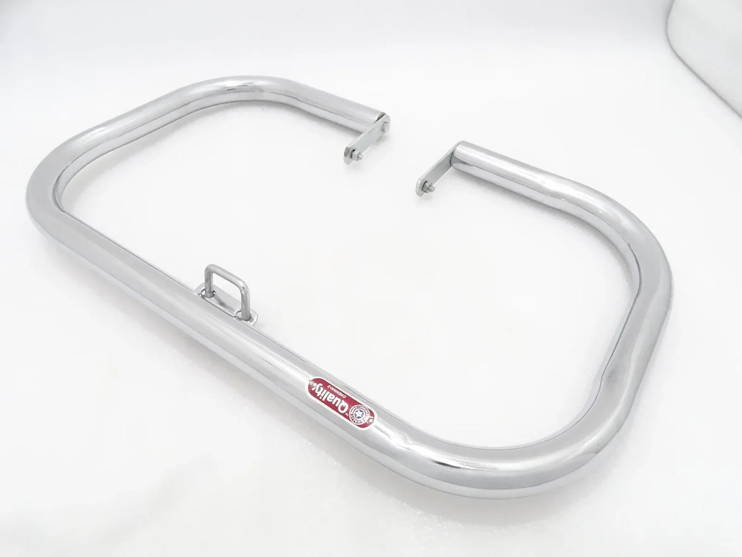 Front leg guard crash bar plain for Royal Enfield motorcycles, sturdy steel construction for added protection