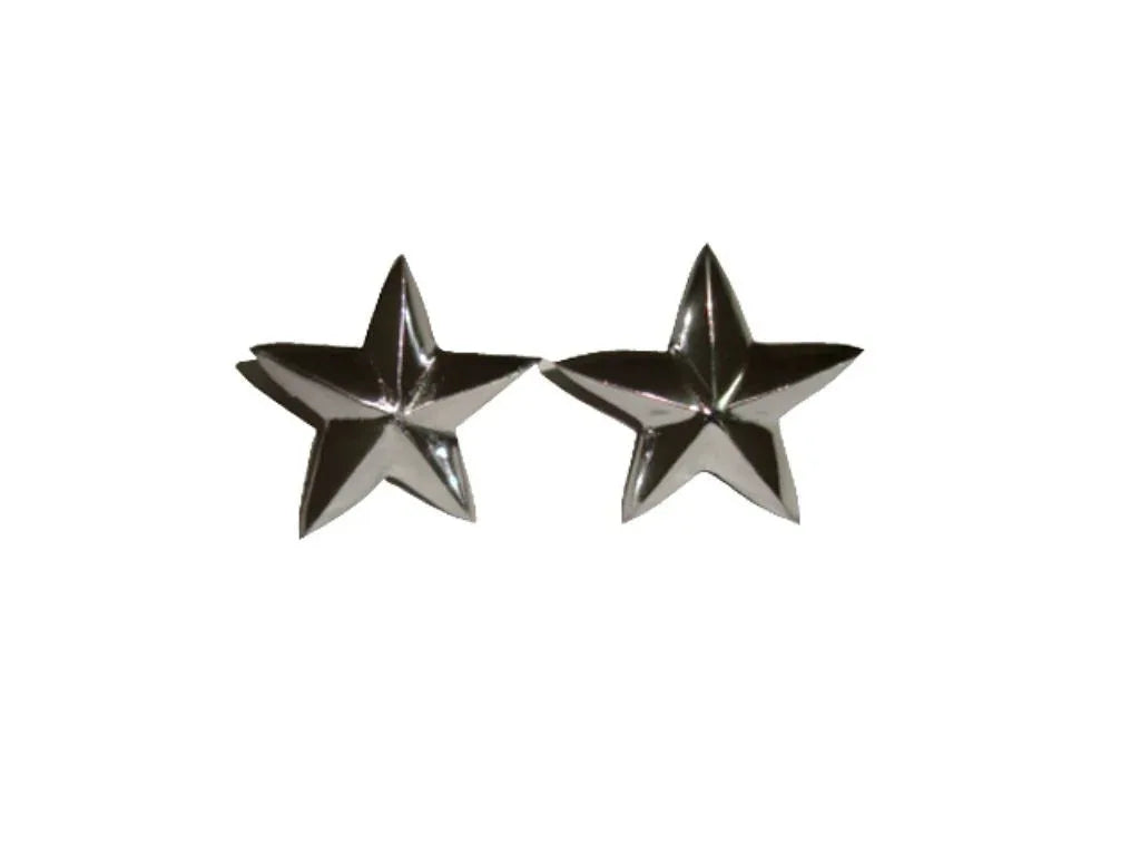 Chrome star-shaped replacement nuts for royal enfield motorcycles, durable material, adds stylish touch