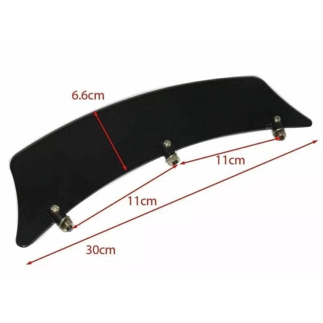 Front Mudguard Number Plate Steel Black Fit For Royal Enfield BSA Universal Fit - StellerGear