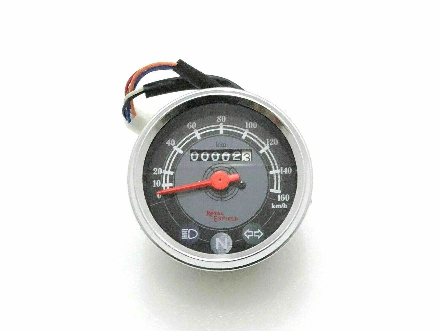 Grey Speedometer 0-160 Km For Royal Enfield - StellerGear