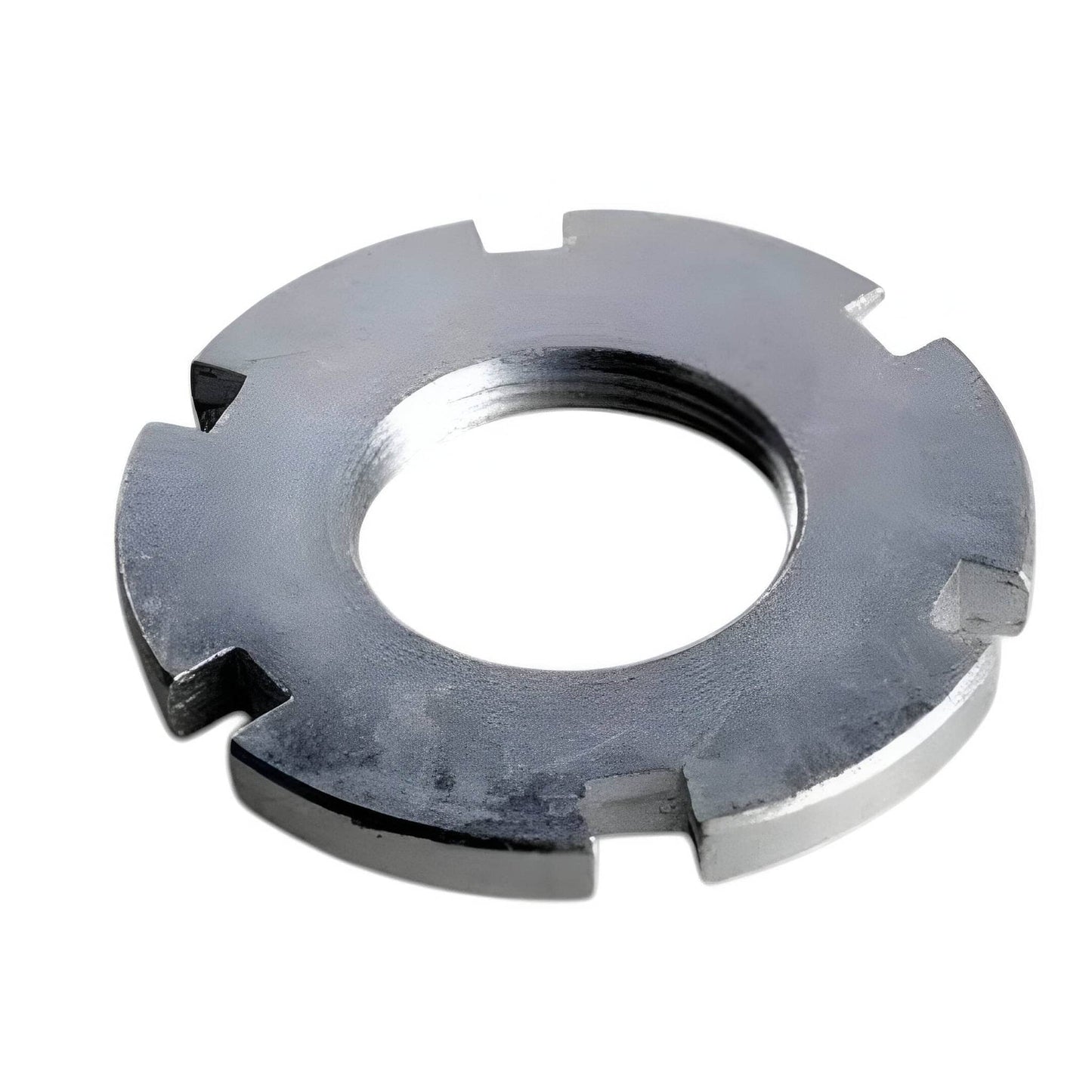 Royal Enfield ring nut made of durable metal for secure fastening in motorcycle maintenance