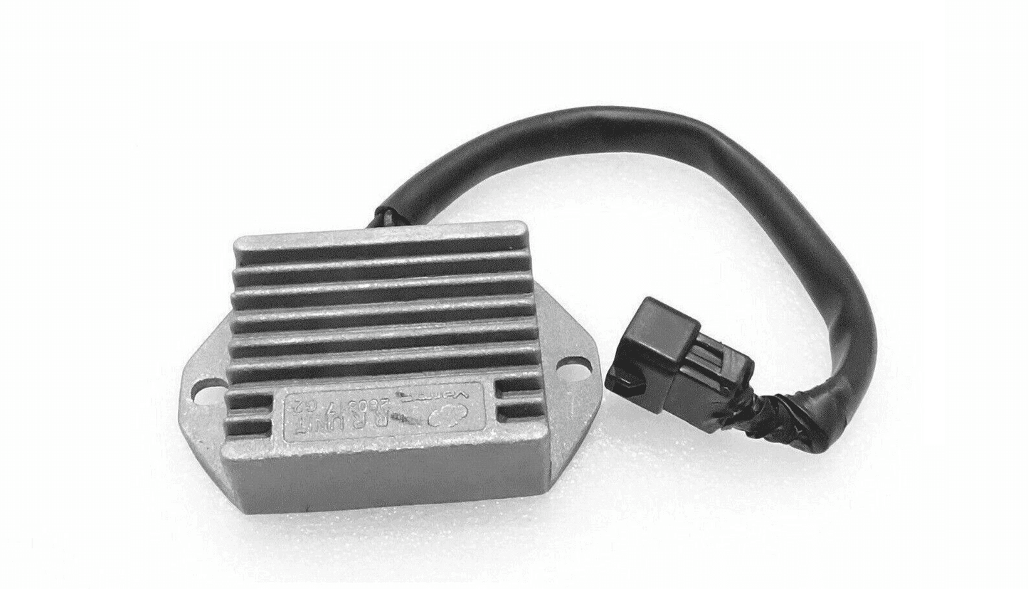 Royal Enfield UCE 350 regulator rectifier with aluminum body and electrical connector