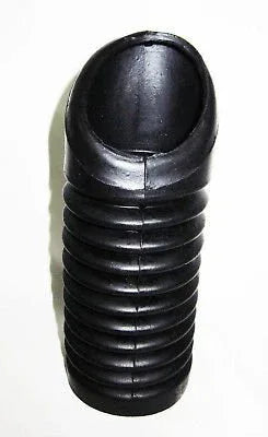 Black rubber carburetor hose boot with accordion bellows