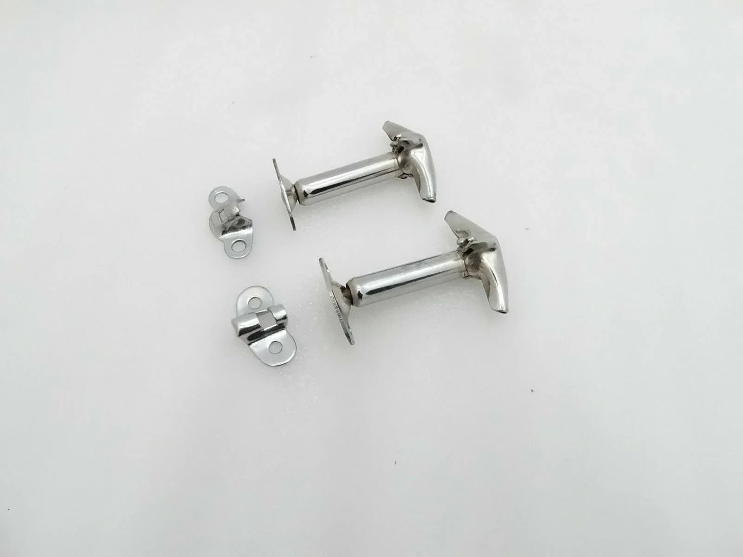WILLYS FORD JEEP HOOD BONNET CHROMED LATCH KIT SET OF 2 - StellerGear