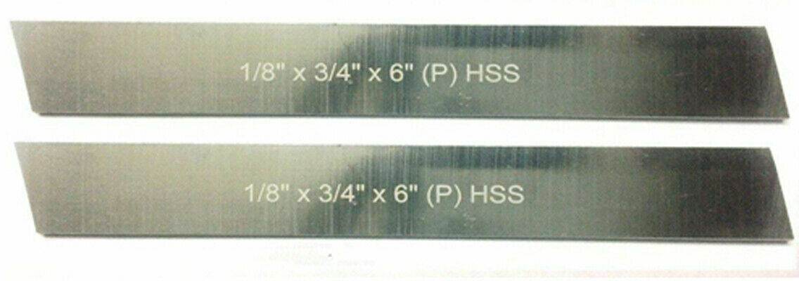 Set of 2 HSS Parting Or Cut Off Blades Bits 1/8"x 3/4" (Wide) x 6" (Long) - StellerGear