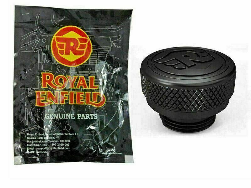 FOR Royal Enfield Interceptor 650cc Black Machined Oil Filler Cap - StellerGear