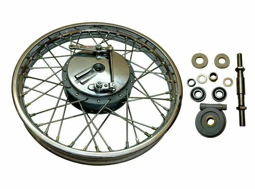 Complete 19" Front Wheel Rim 40 Holes With Drum Plate For Royal Enfield - StellerGear