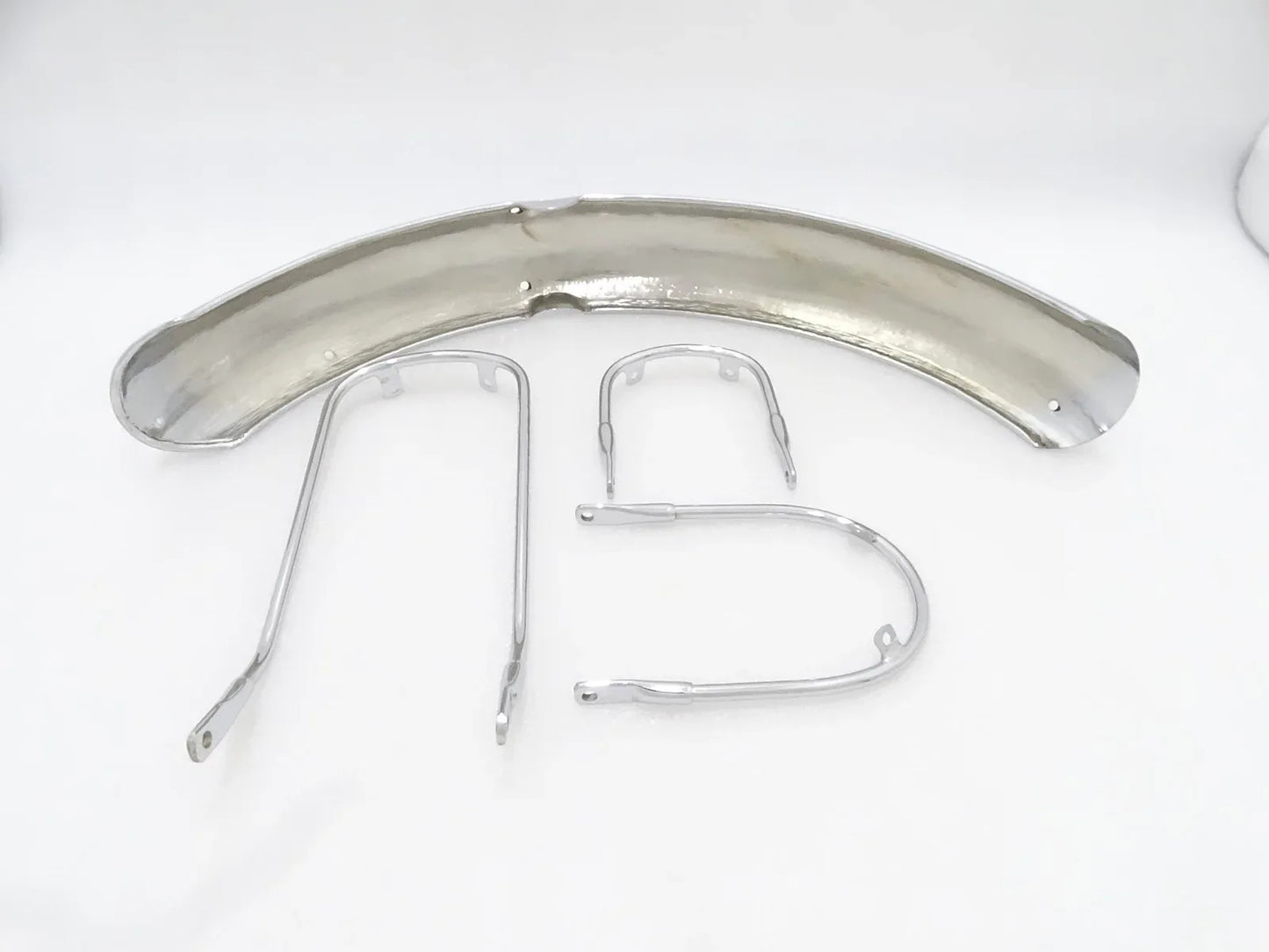 TRIUMPH T-140 BONNEVILLE FRONT CHROME MUDGUARD WITH STAYS - StellerGear