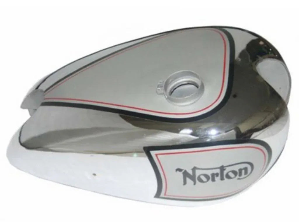 Chromed/Silver Painted Petrol Tank For Norton ES2 Models - StellerGear