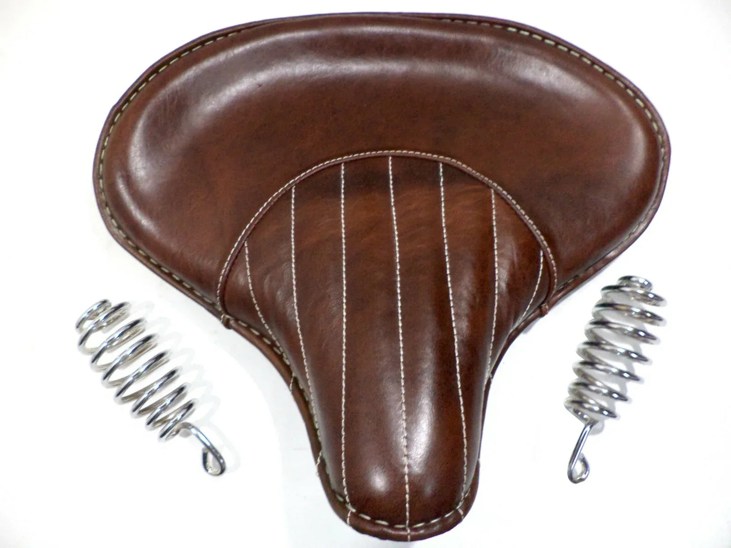 New Pure Leather Front Solo Saddle Seat FIT FOR Royal Enfield Classic Brown Color - StellerGear