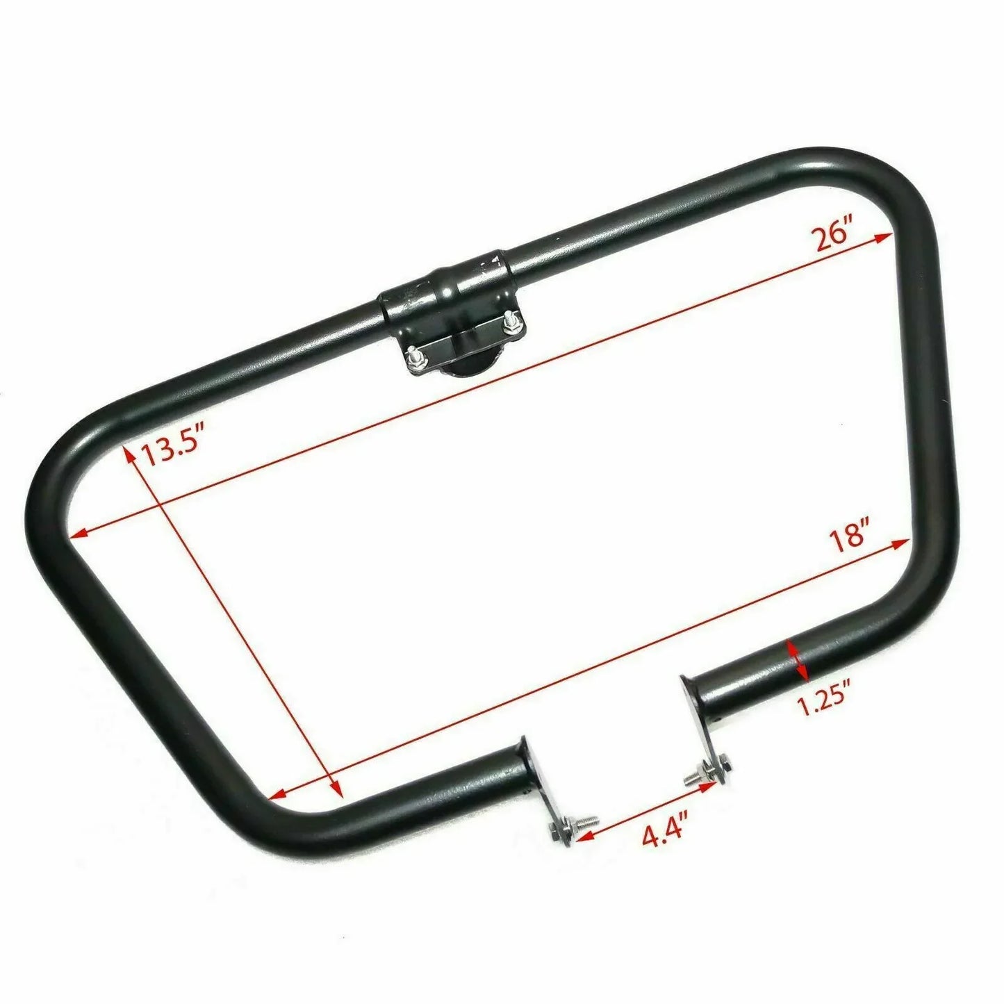 FOR Royal Enfield Classic Bullet Electra Front Leg Guard Crush Bar Steel Black - StellerGear