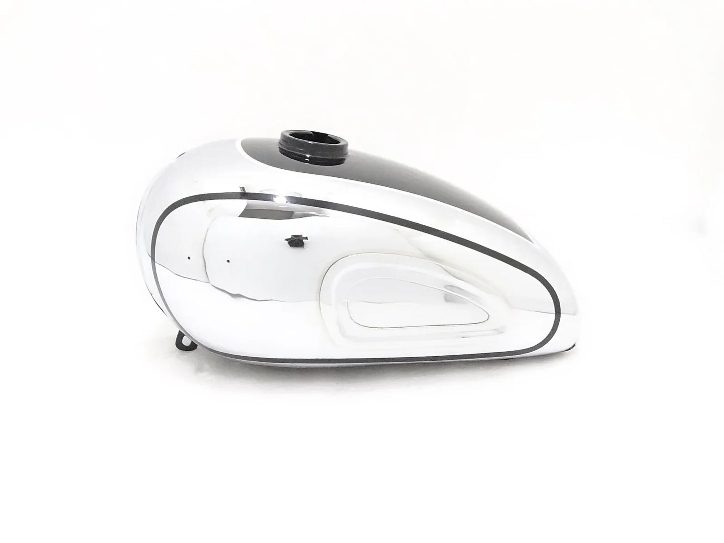 HOREX RESIDENT BLACK PAINTED CHROME PETROL TANK - StellerGear