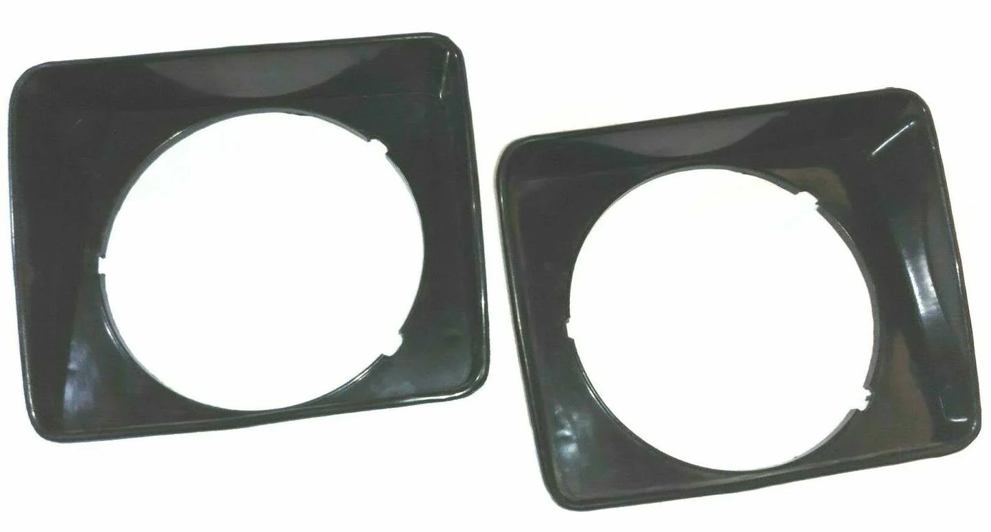 Fit For Suzuki Samurai Jimny Sierra Sj410 Headlamp Headlight Bezel Set Plastic Black - StellerGear