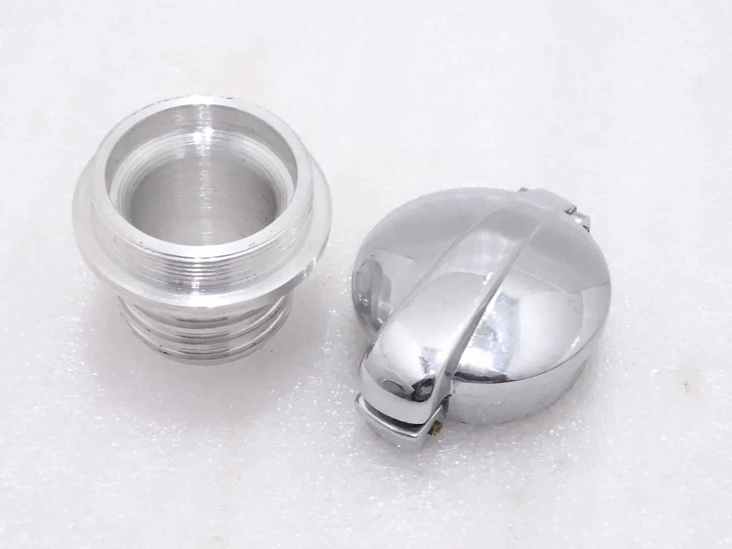 Alloy Monza Cap 2'' With Adapter/Filler Neck Fits Harley Davidson - StellerGear