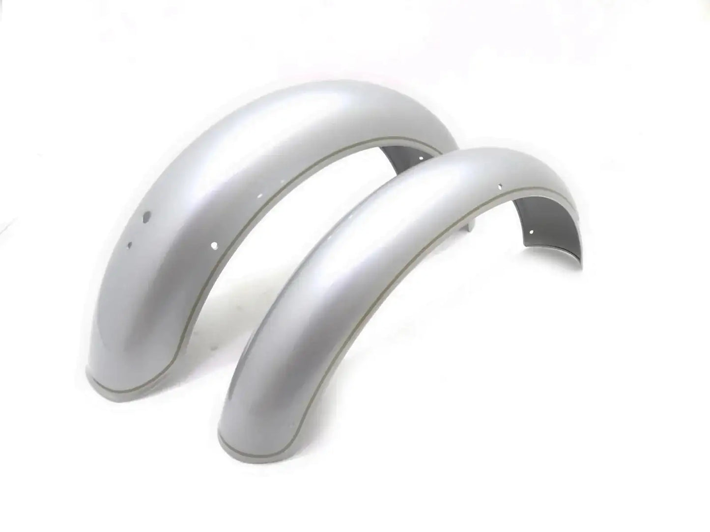 ROYAL ENFIELD SILVER PAINTED FRONT & REAR MUDGUARDS SET 500CC - StellerGear
