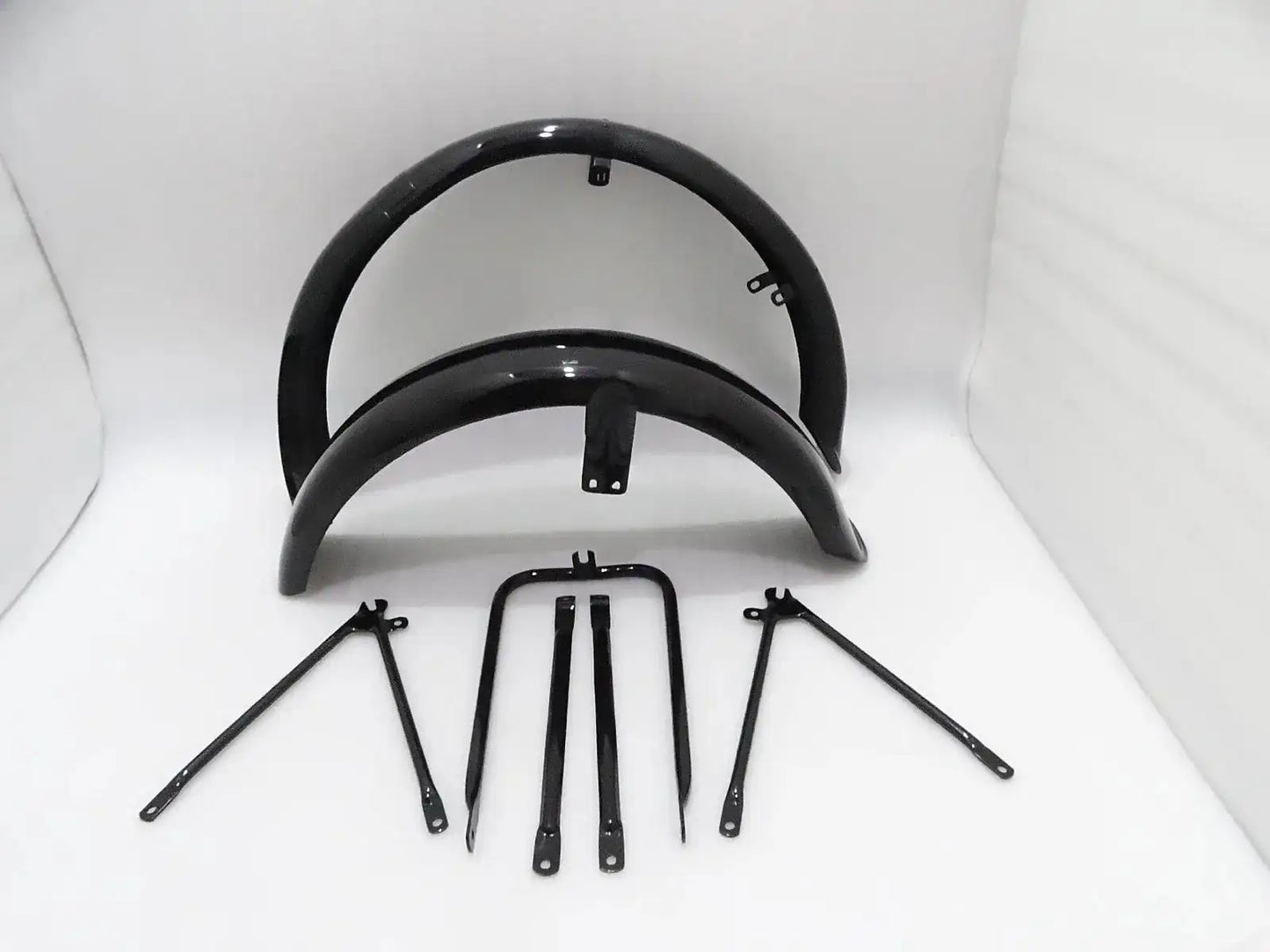 MATCHLESS G3L AJS 16M MILITARY MODEL MUDGUARD SET & STAYS BLACK PAINTED - StellerGear