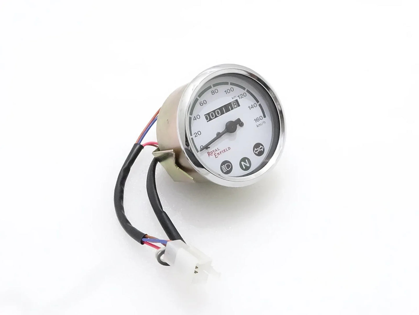 ROYAL ENFIELD WHITE SPEEDOMETER - StellerGear
