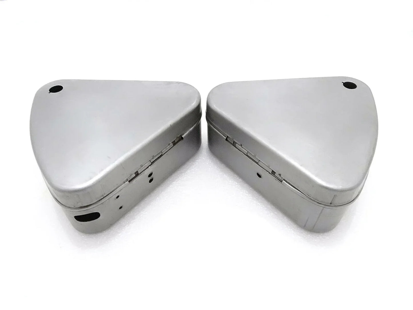 FLAT LID TOOL BOXES PAIR FOR ROYAL ENFIELD OLD MODEL MOTORCYCLE - StellerGear