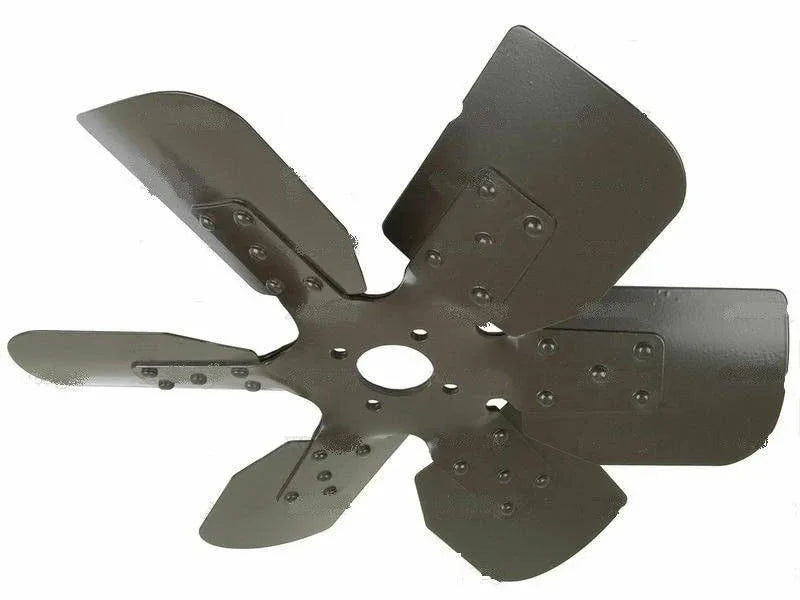 Steel tractor fan blade assembly with multiple blades and mounting holes
