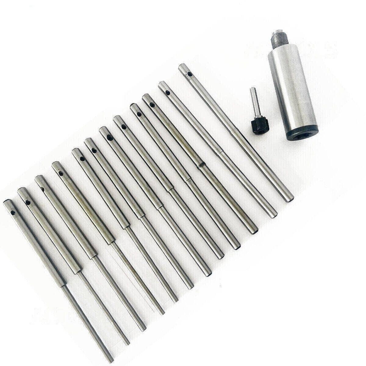 Sioux valve seat grinder pilot set with multiple steel pilot sizes for precise valve grinding