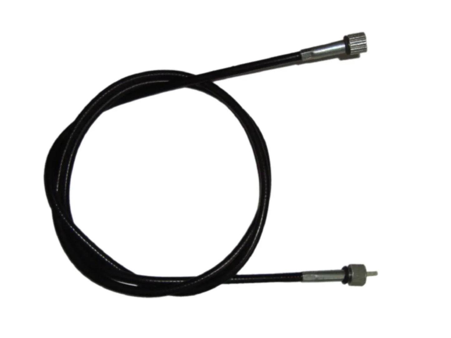 AJS & Matchless speedo cable with black housing and metal end fittings