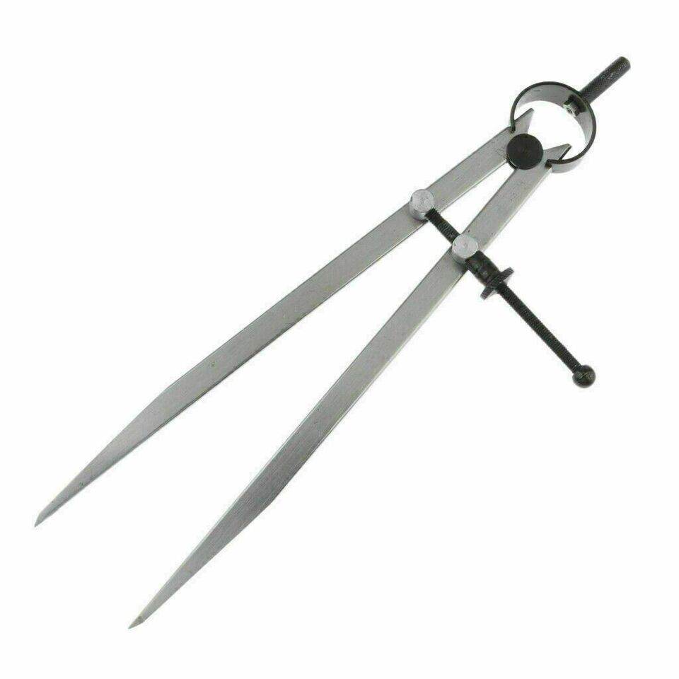 6 inch spring joint caliper set made of durable metal for precise measurements in engineering and drafting