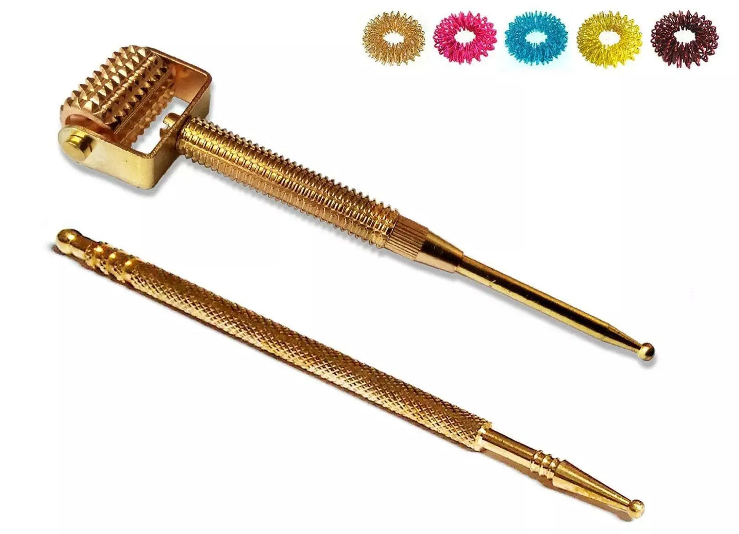 Sujok acupressure metal probe with slim design for precise diagnostic use and therapy