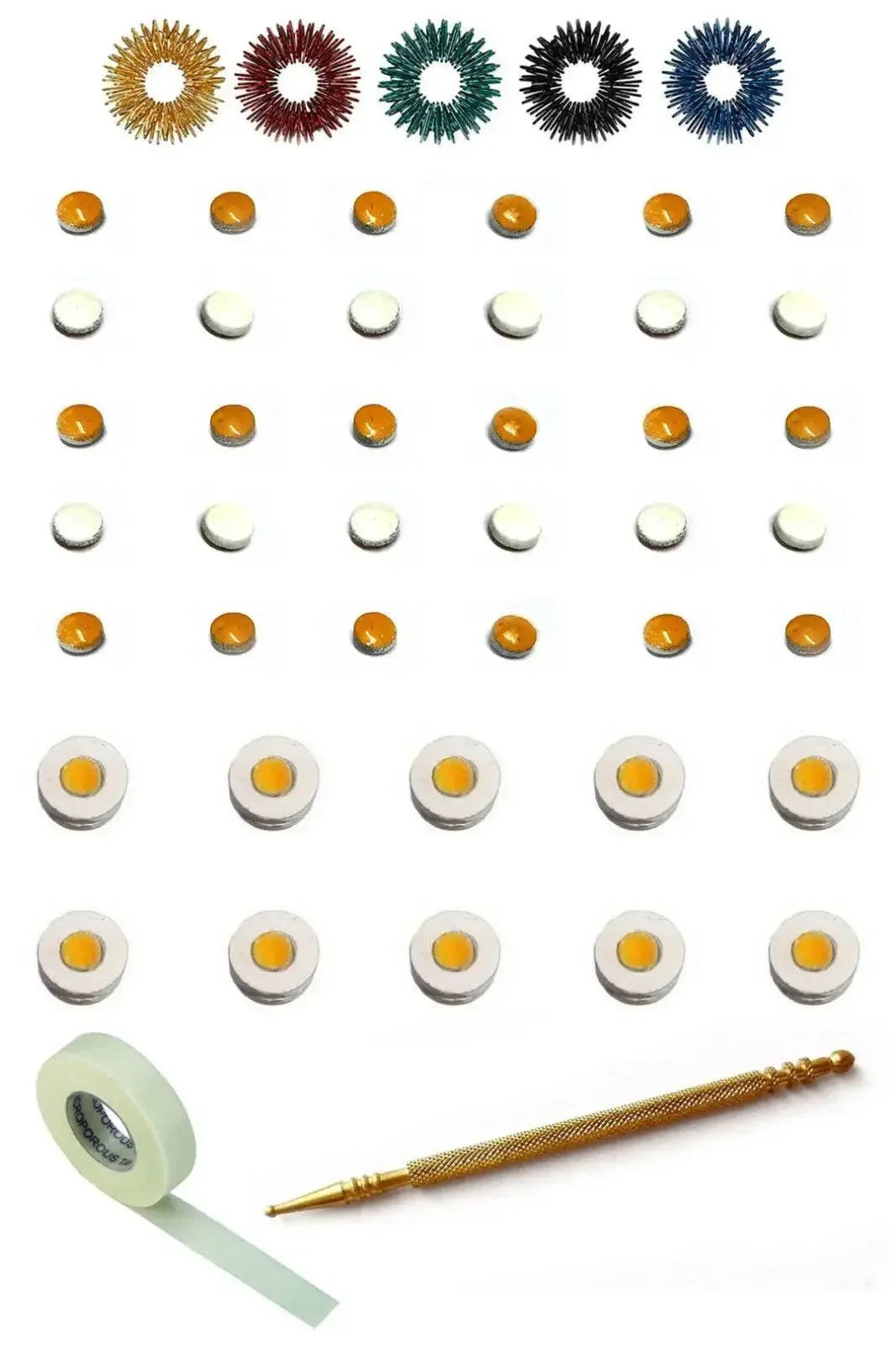 Sujok Therapy Acupressure 30 Byol Point 10 Chakra Magnets Free 5 Sujok Rings - StellerGear