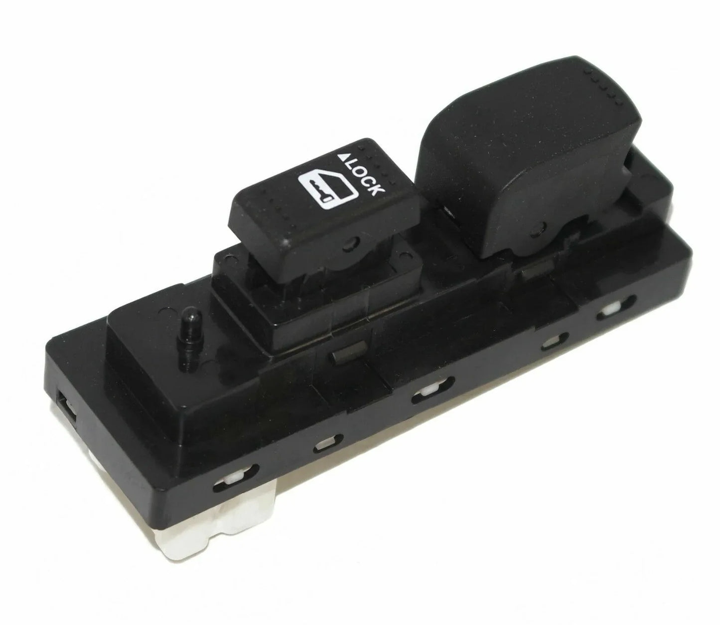 Black power window switch assembly with lock button for car door window