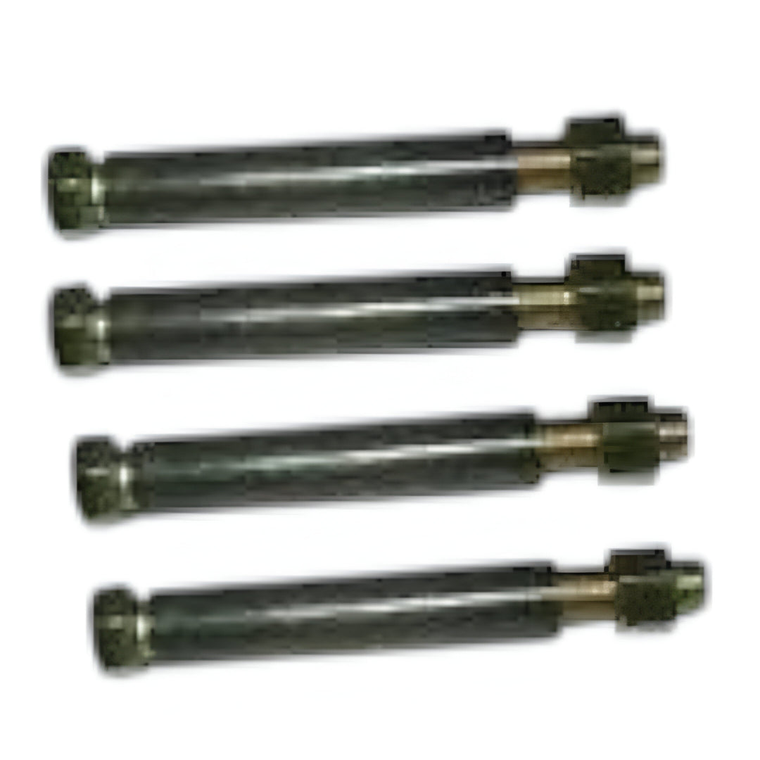 Set of four Suzuki Gypsy leaf spring bolts designed for front and rear leaf spring pivot applications