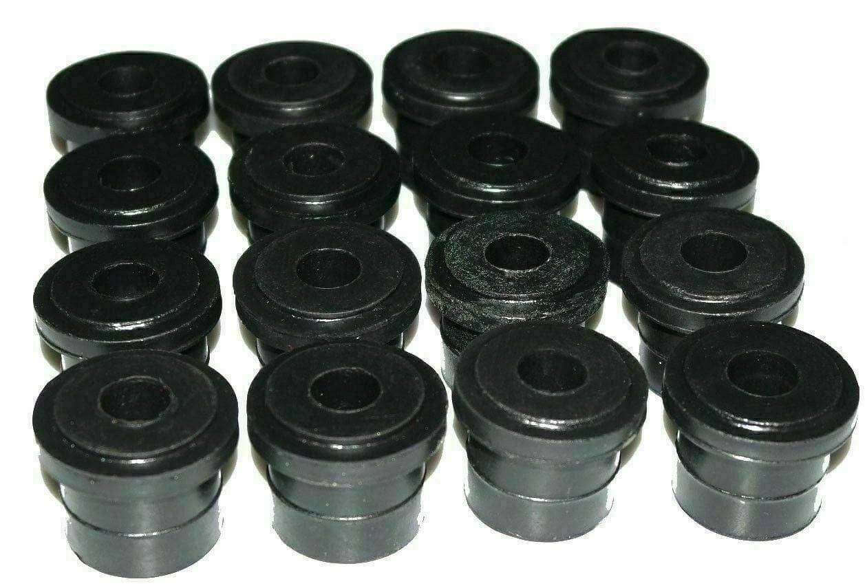 Suzuki Samurai leaf spring bush rubber kit containing durable black rubber components