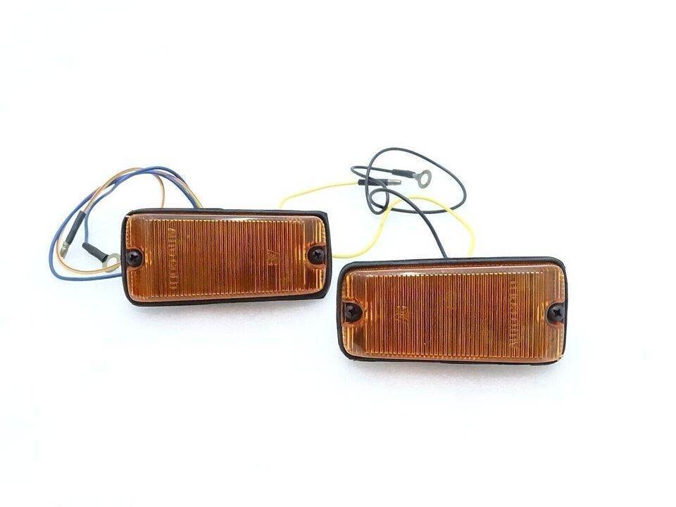 Suzuki Samurai signal light set with amber lenses and wiring for easy installation