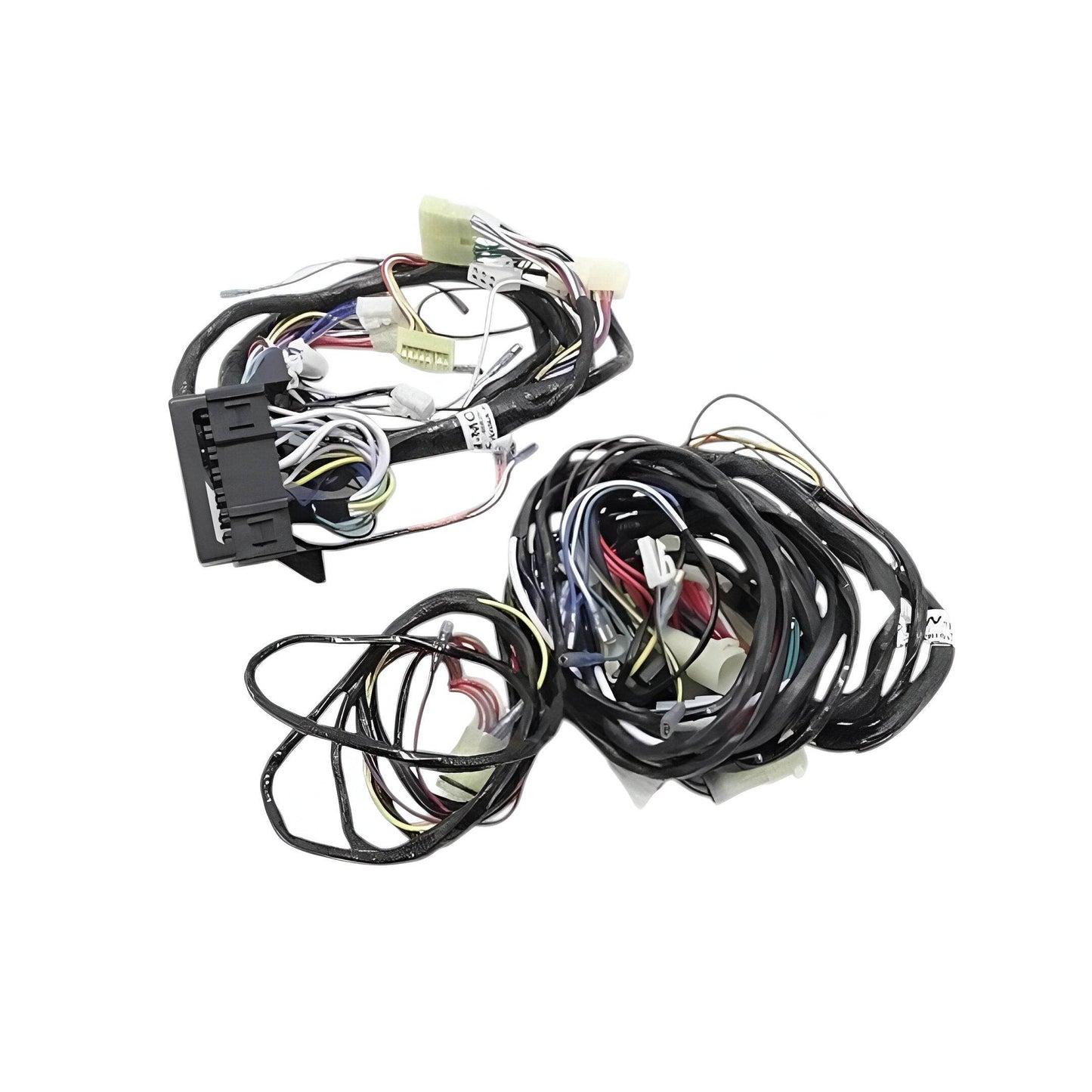 Suzuki Samurai wiring harness for aftermarket installation with multiple connectors and color-coded wires