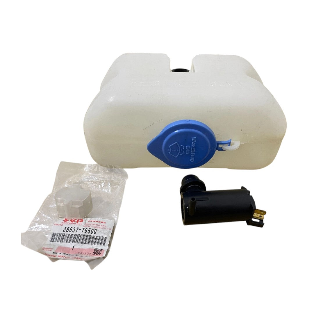 Windshield washer reservoir Suzuki with pump for motor vehicle parts installation