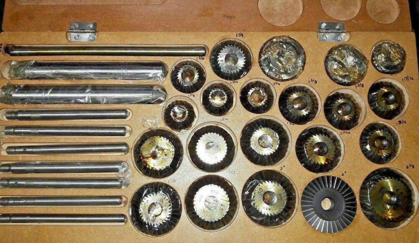 12 Pcs Valve Seat Cutter Set with Various Sizes for Precision Machining Applications