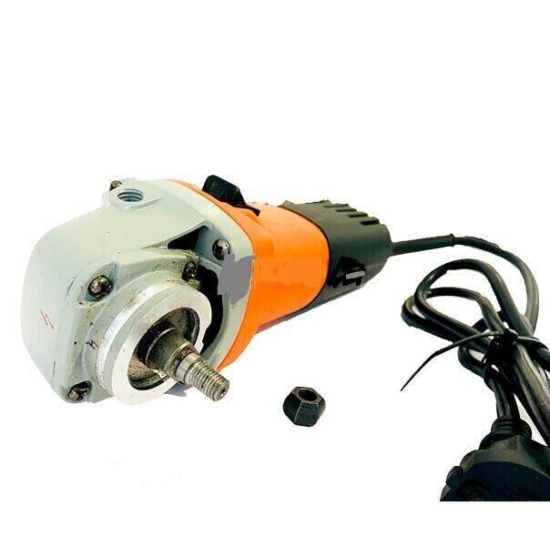 Valve seat grinder kit showing an industrial tool with attached grinder for valve seat restoration