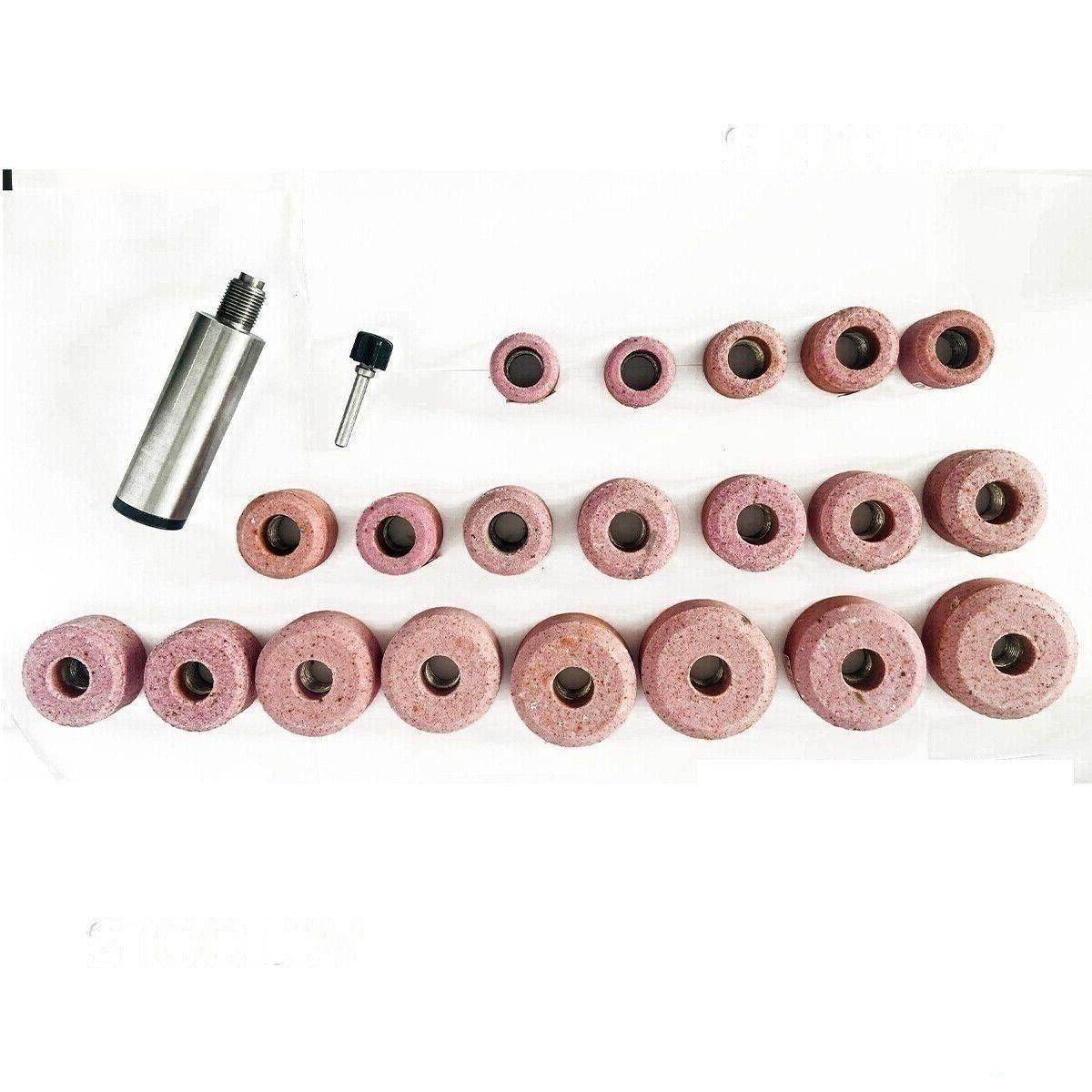 Valve Seat Grinding Wheels Set Of 20 Pcs Black And Decker Holder 9-16 - StellerGear
