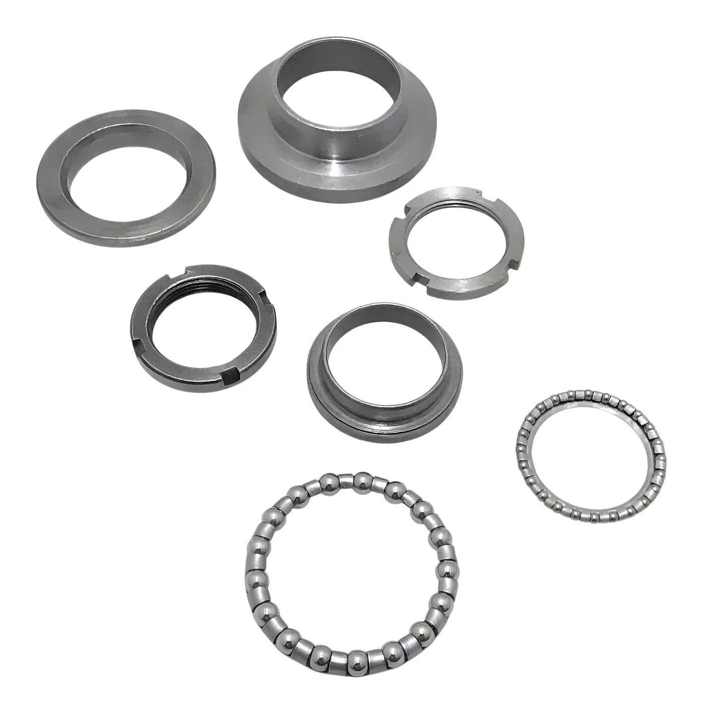 Fork bearing cup and cone set with steel rings and bearing balls, VBB