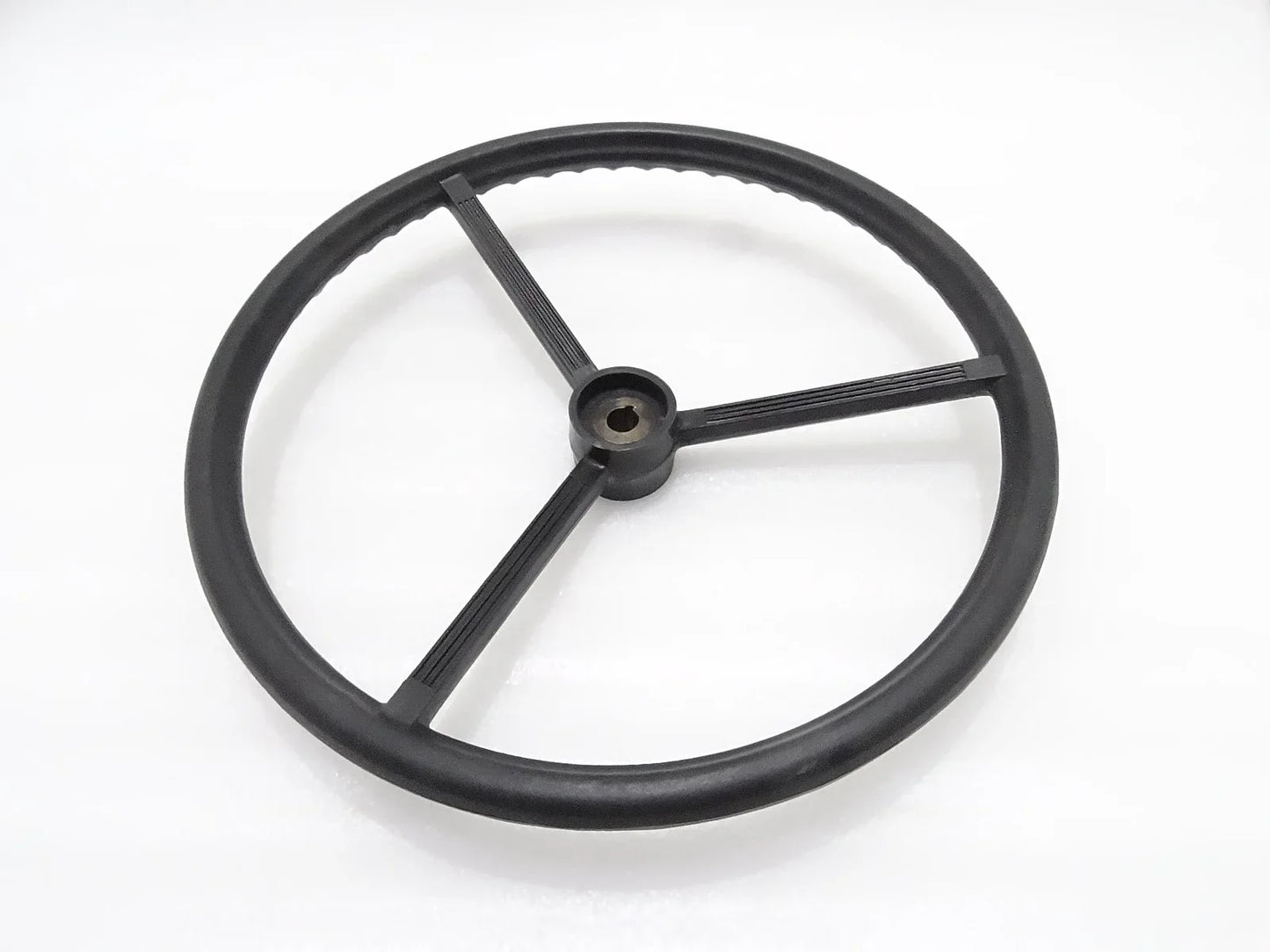 Black wheel steering key way, made of durable material, ideal for tractors and machinery accessories