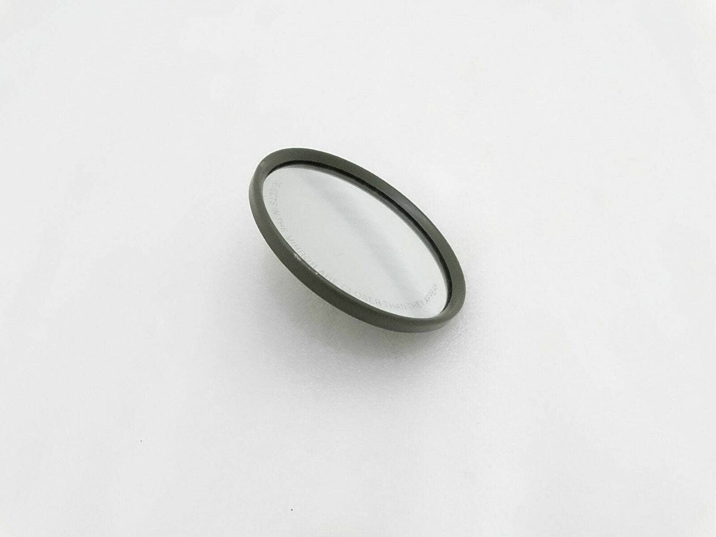 Willys Jeep adjustable side mirror with a sleek, oval design for enhanced visibility